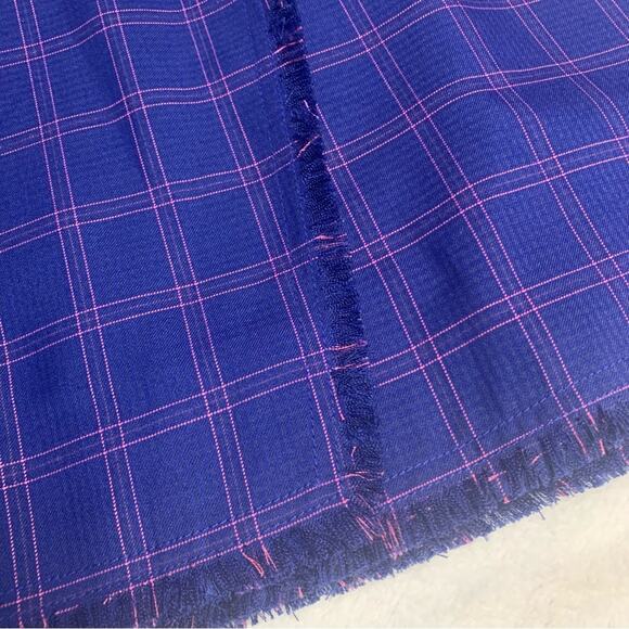 The East Order women's large purple blue plaid wrap skirt belted grunge prep gir - Picture 3 of 12